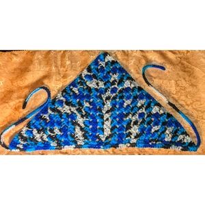Handmade Variegated Head Kerchief Bandana